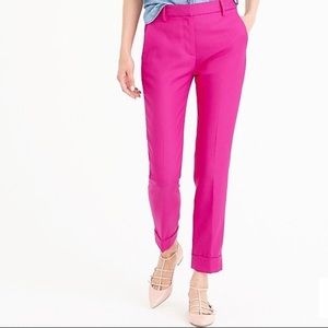 J Crew Cropped Pink Rhodes Pants Petite F6074 00P